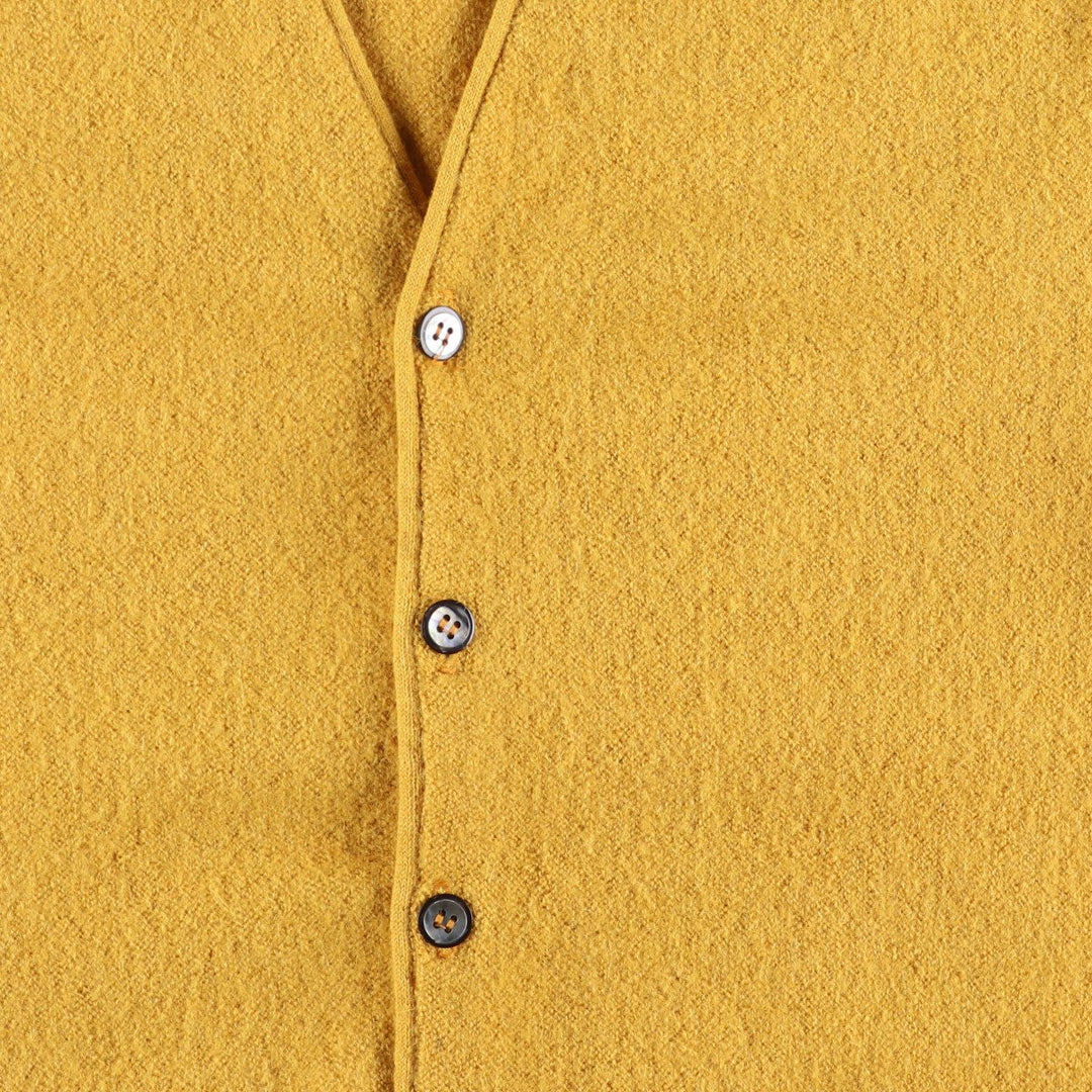 Vintage 60s-70'S Arnold Palmer wool and alpaca knit cardigan, made in the USA, size M, men's alpaca yellow type Vintage Second Hand