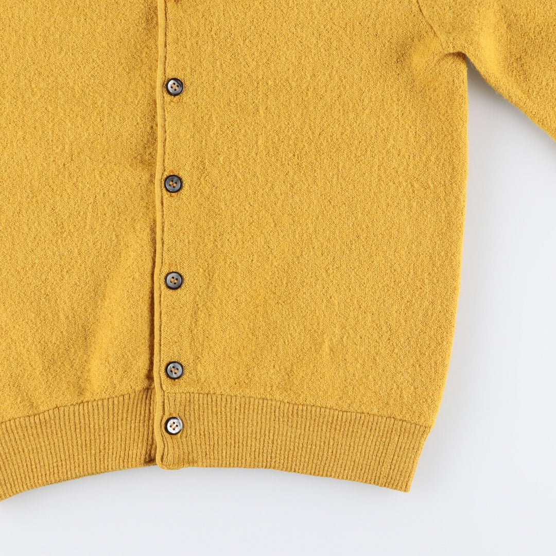Vintage 60s-70'S Arnold Palmer wool and alpaca knit cardigan, made in the USA, size M, men's alpaca yellow type Vintage Second Hand