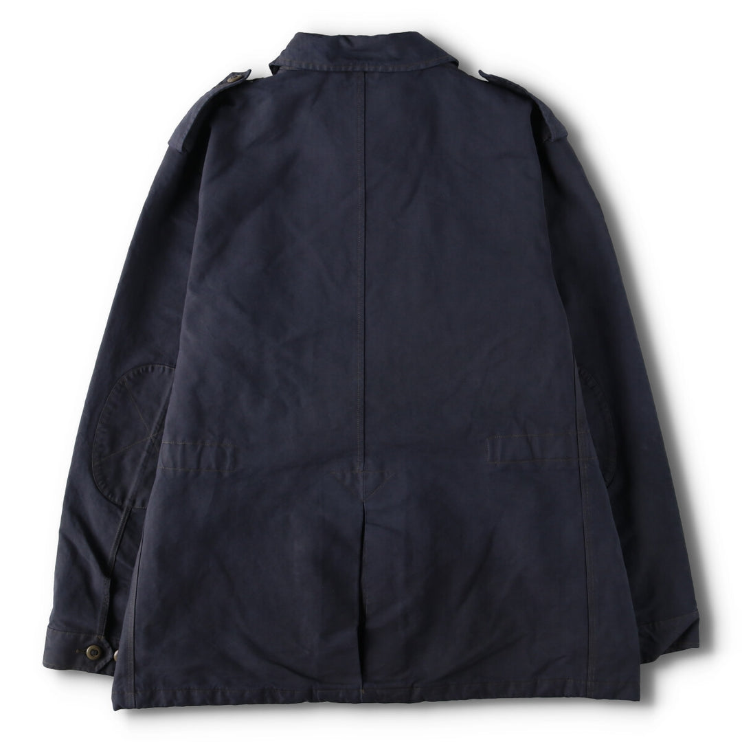 Ralph Lauren POLO by Ralph Lauren moleskin military field jacket, men's size XL cotton navy blue type Vintage Second Hand