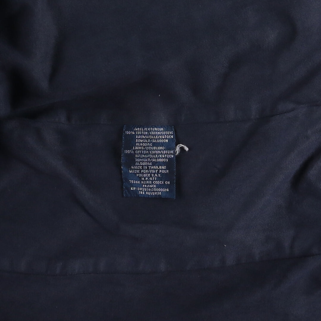 Ralph Lauren POLO by Ralph Lauren moleskin military field jacket, men's size XL cotton navy blue type Vintage Second Hand