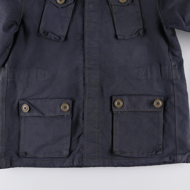 Ralph Lauren POLO by Ralph Lauren moleskin military field jacket, men's size XL cotton navy blue type Vintage Second Hand