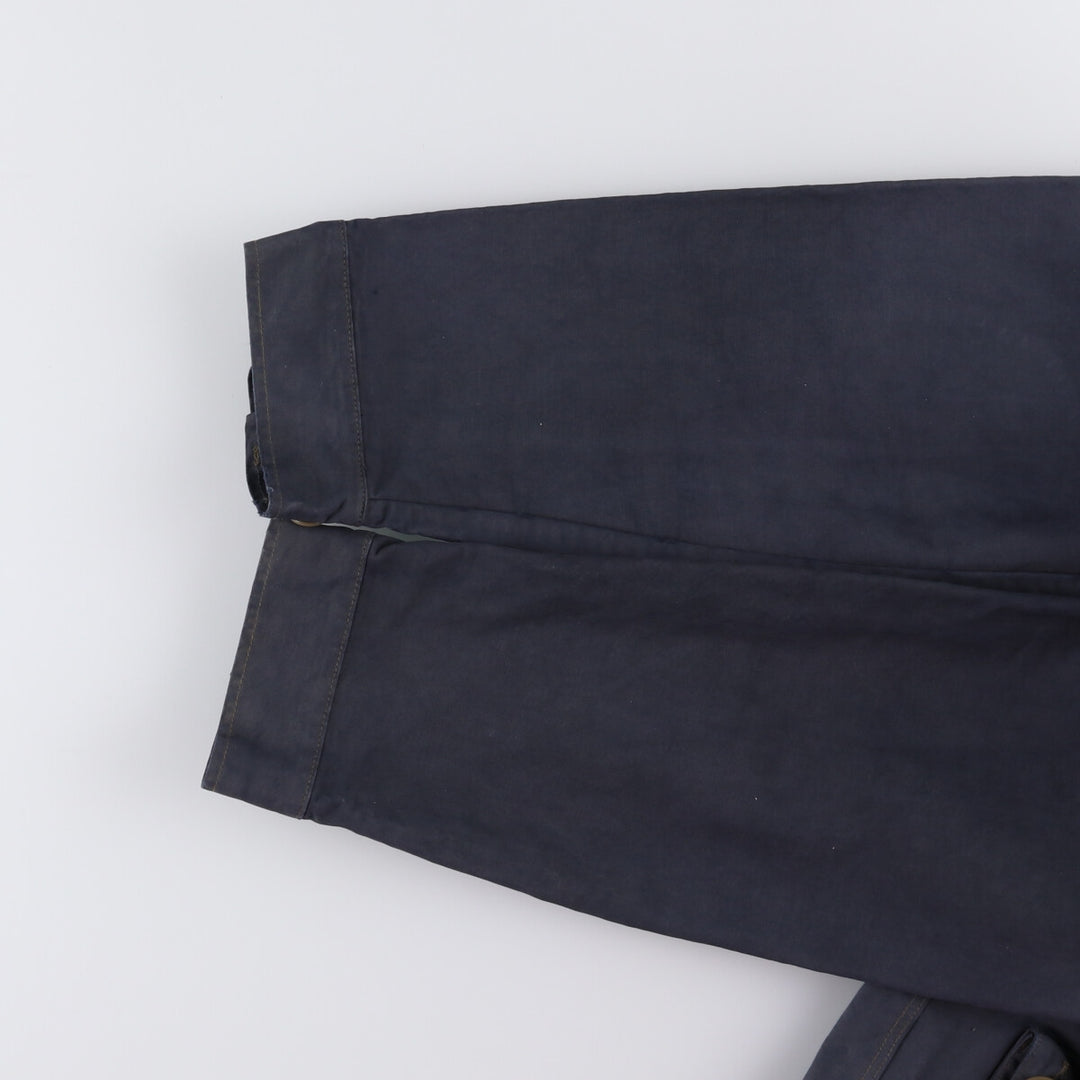 Ralph Lauren POLO by Ralph Lauren moleskin military field jacket, men's size XL cotton navy blue type Vintage Second Hand