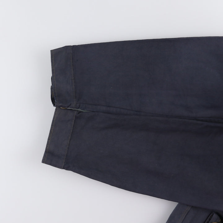 Ralph Lauren POLO by Ralph Lauren moleskin military field jacket, men's size XL cotton navy blue type Vintage Second Hand