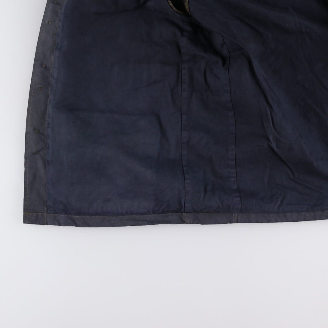 Ralph Lauren POLO by Ralph Lauren moleskin military field jacket, men's size XL cotton navy blue type Vintage Second Hand