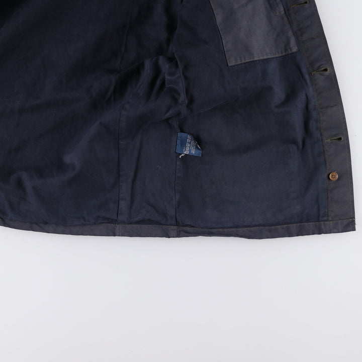 Ralph Lauren POLO by Ralph Lauren moleskin military field jacket, men's size XL cotton navy blue type Vintage Second Hand