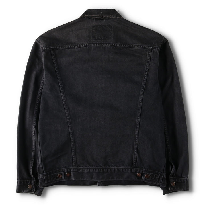90'S Levi's 70503-0285 Euro Model Black Denim Jacket, Men's Size L, Vintage cotton black type Vintage Second Hand