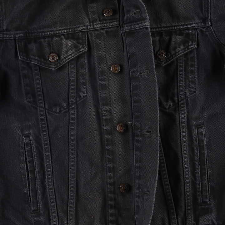 90'S Levi's 70503-0285 Euro Model Black Denim Jacket, Men's Size L, Vintage cotton black type Vintage Second Hand