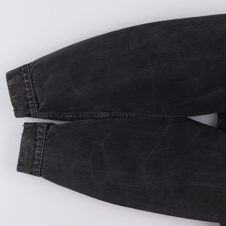 90'S Levi's 70503-0285 Euro Model Black Denim Jacket, Men's Size L, Vintage cotton black type Vintage Second Hand