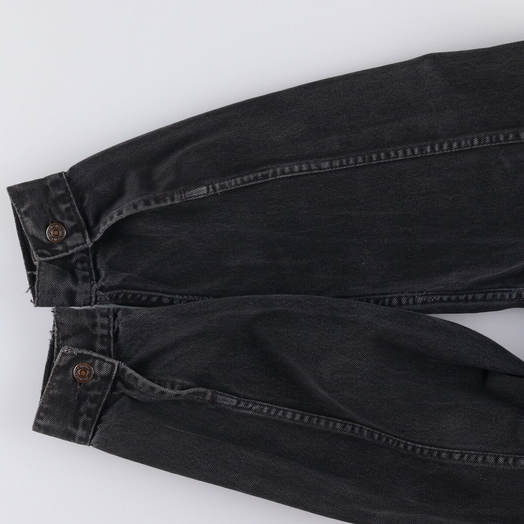 90'S Levi's 70503-0285 Euro Model Black Denim Jacket, Men's Size L, Vintage cotton black type Vintage Second Hand