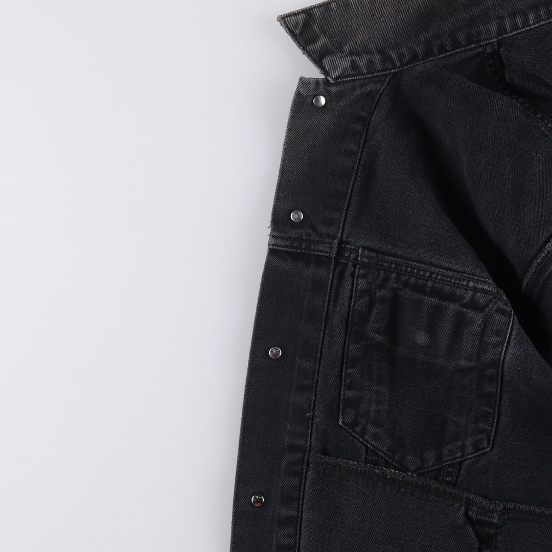 90'S Levi's 70503-0285 Euro Model Black Denim Jacket, Men's Size L, Vintage cotton black type Vintage Second Hand