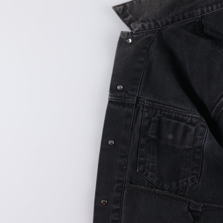 90'S Levi's 70503-0285 Euro Model Black Denim Jacket, Men's Size L, Vintage cotton black type Vintage Second Hand