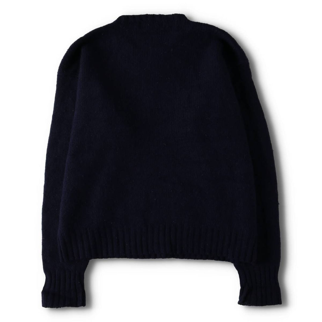 Vintage 90'S Ralph Lauren POLO by Ralph Lauren wool knit sweater, men's size XL Lamb wool navy blue type Vintage Second Hand