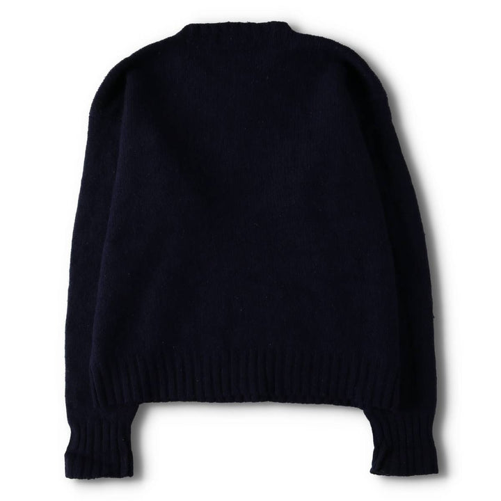 Vintage 90'S Ralph Lauren POLO by Ralph Lauren wool knit sweater, men's size XL Lamb wool navy blue type Vintage Second Hand
