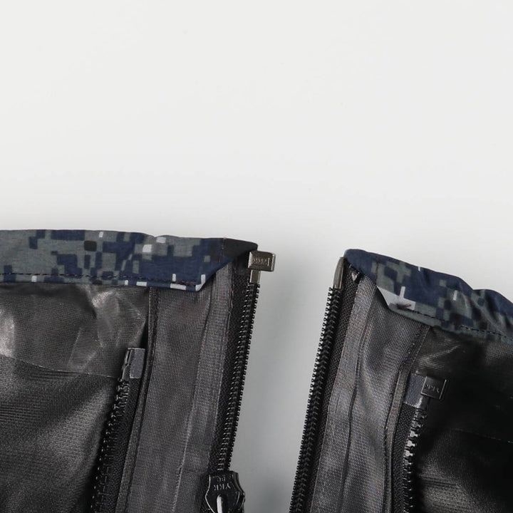 Authentic US Navy Camouflage Pattern NWU Digital Camo Military Gore-Tex Parka, Made in USA, Small Long, Men's Size Small Nylon navy blue type Vintage Second Hand