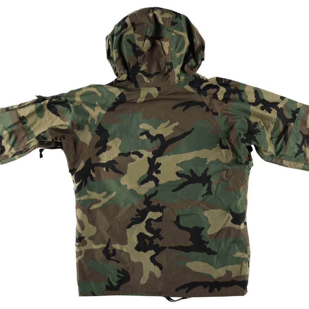 Authentic 2000'S US Military ECWCS 1st Gen Late Model Camouflage Woodland Camo Military Gore-Tex Parka, Made in USA, Size Medium-Regular unclear Khaki type Vintage Second Hand