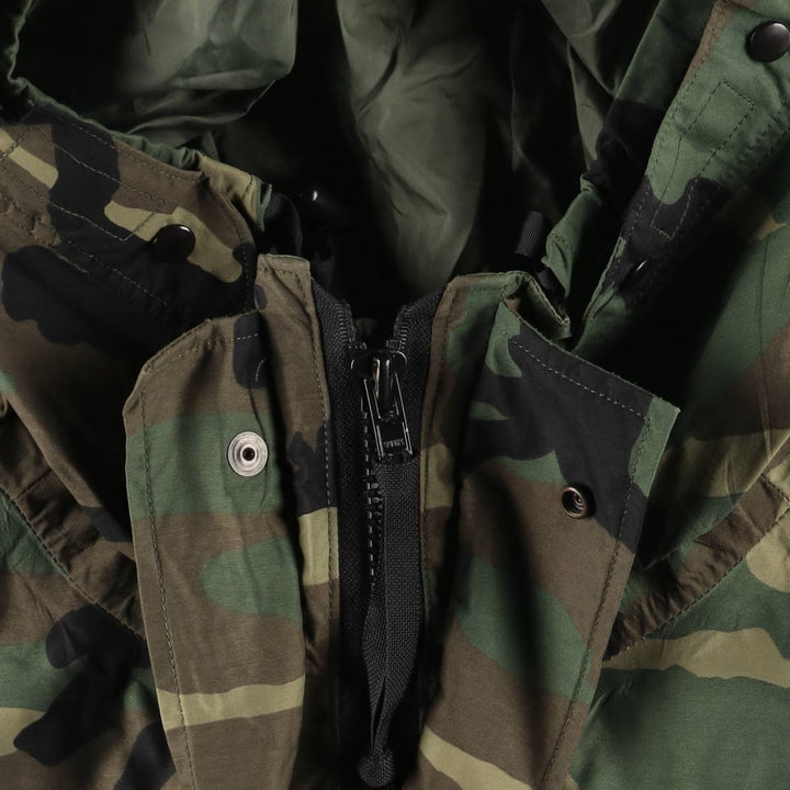 Authentic 2000'S US Military ECWCS 1st Gen Late Model Camouflage Woodland Camo Military Gore-Tex Parka, Made in USA, Size Medium-Regular unclear Khaki type Vintage Second Hand