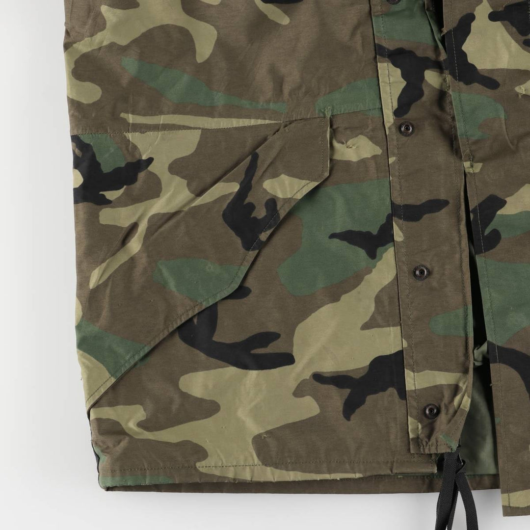 Authentic 2000'S US Military ECWCS 1st Gen Late Model Camouflage Woodland Camo Military Gore-Tex Parka, Made in USA, Size Medium-Regular unclear Khaki type Vintage Second Hand