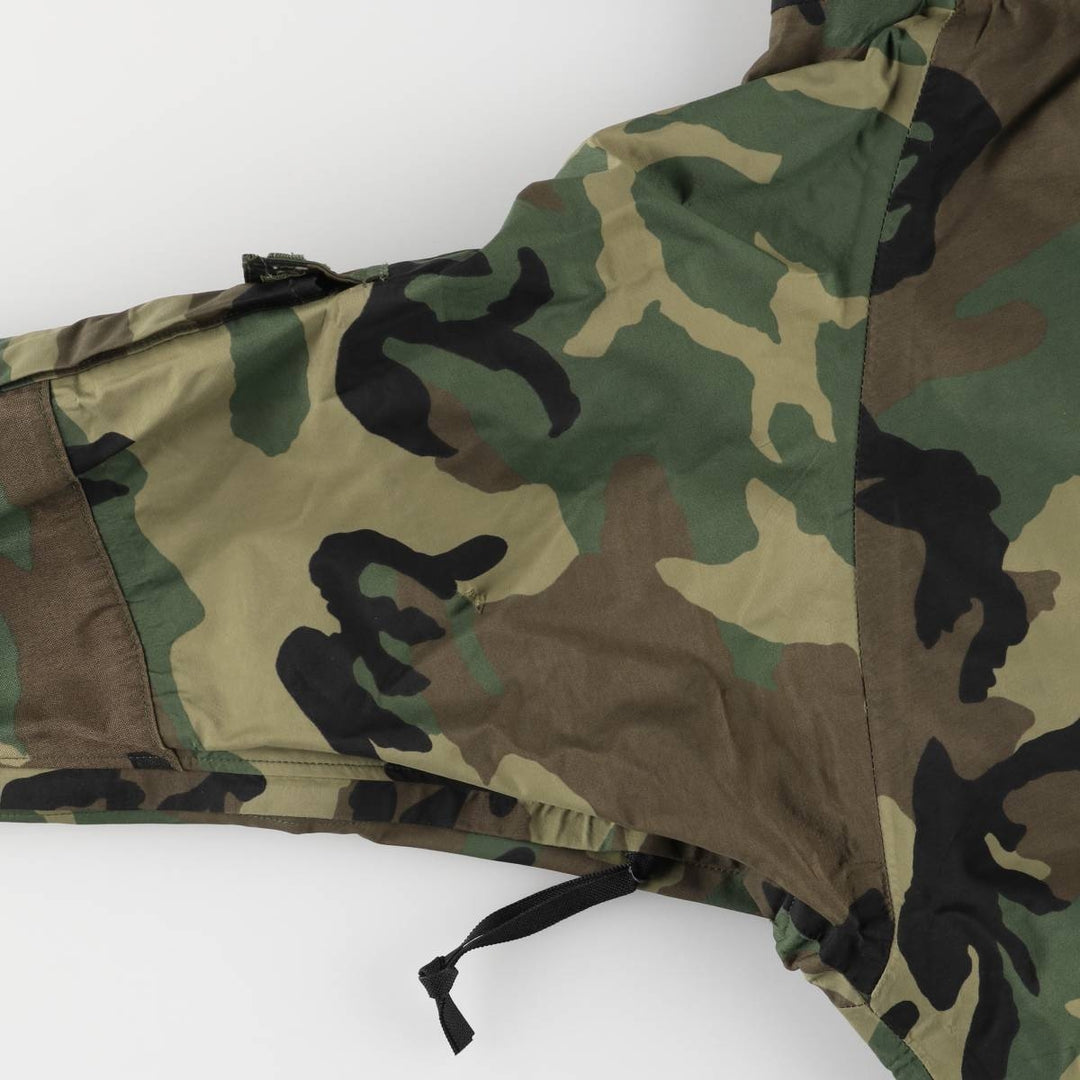 Authentic 2000'S US Military ECWCS 1st Gen Late Model Camouflage Woodland Camo Military Gore-Tex Parka, Made in USA, Size Medium-Regular unclear Khaki type Vintage Second Hand