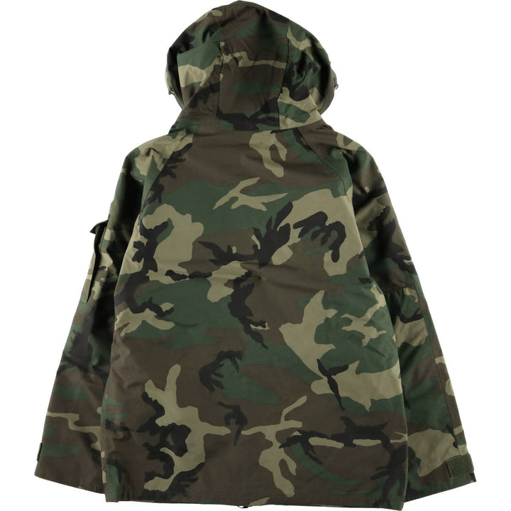 US Military Tennessee Apparel Crop ECWCS Camouflage Pattern Woodland Camo Military Gore-Tex Parka, Medium-Regular Nylon Khaki type Vintage Second Hand