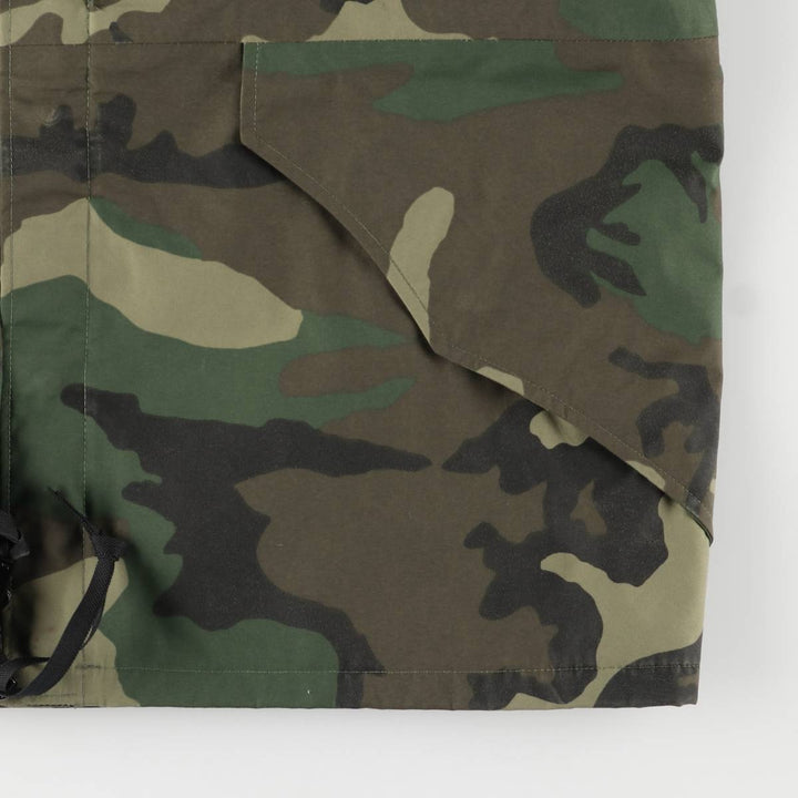 US Military Tennessee Apparel Crop ECWCS Camouflage Pattern Woodland Camo Military Gore-Tex Parka, Medium-Regular Nylon Khaki type Vintage Second Hand