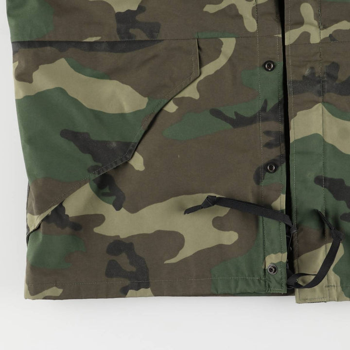 US Military Tennessee Apparel Crop ECWCS Camouflage Pattern Woodland Camo Military Gore-Tex Parka, Medium-Regular Nylon Khaki type Vintage Second Hand