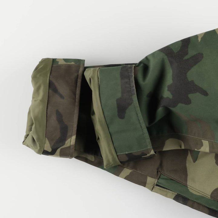 US Military Tennessee Apparel Crop ECWCS Camouflage Pattern Woodland Camo Military Gore-Tex Parka, Medium-Regular Nylon Khaki type Vintage Second Hand