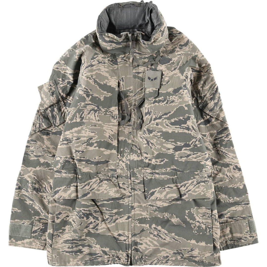 Authentic US military camouflage pattern ABU Digital Tiger Camo ECWCS 2nd Gen Military Gore-Tex Parka, Made in USA, Small Short unclear Beige type Vintage Second Hand
