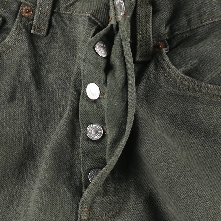 Vintage 1990'S Levi's 501-1629 Straight Denim Pants, Made in USA, Women's Size L (W28) cotton green type Vintage Second Hand