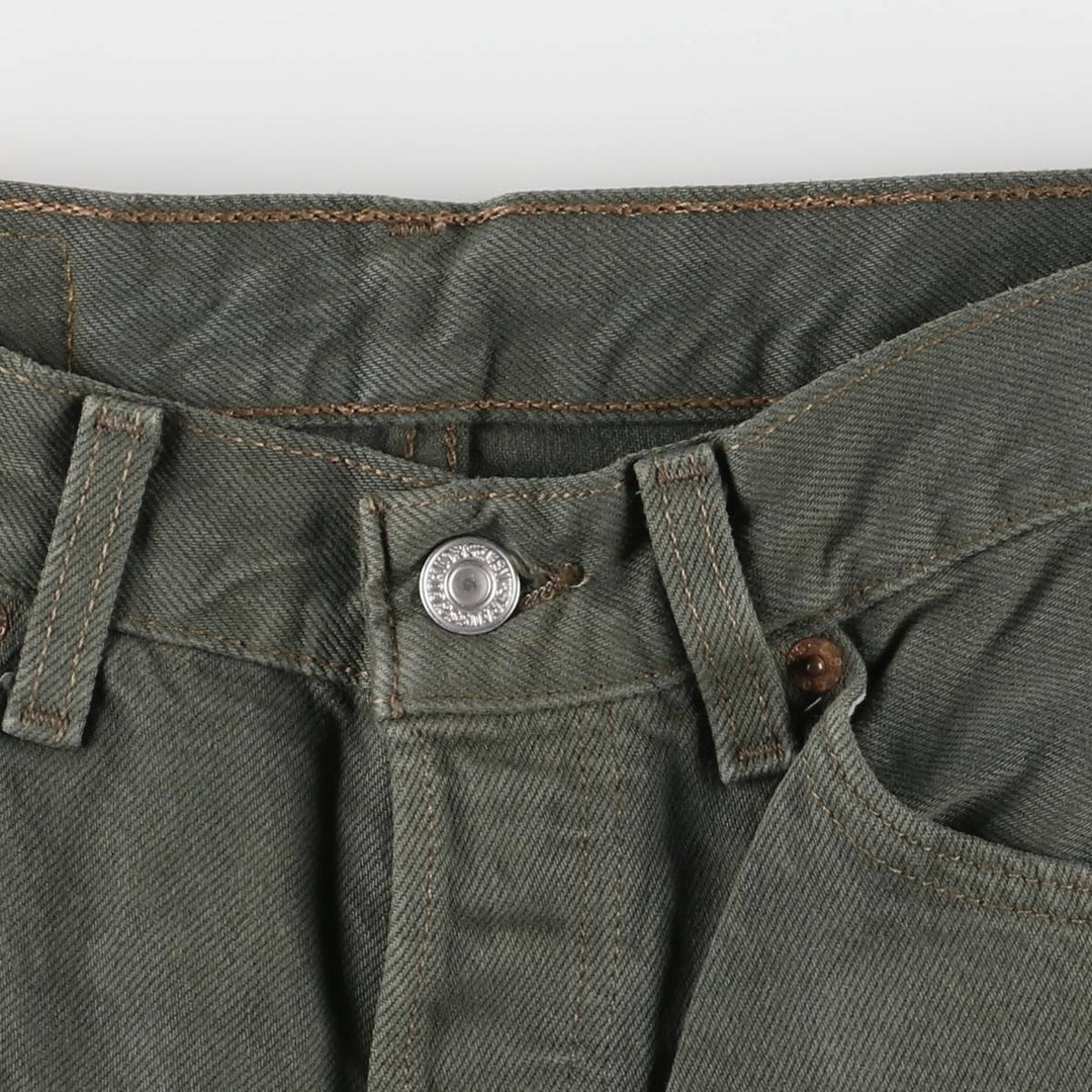 Vintage 1990'S Levi's 501-1629 Straight Denim Pants, Made in USA, Women's Size L (W28) cotton green type Vintage Second Hand