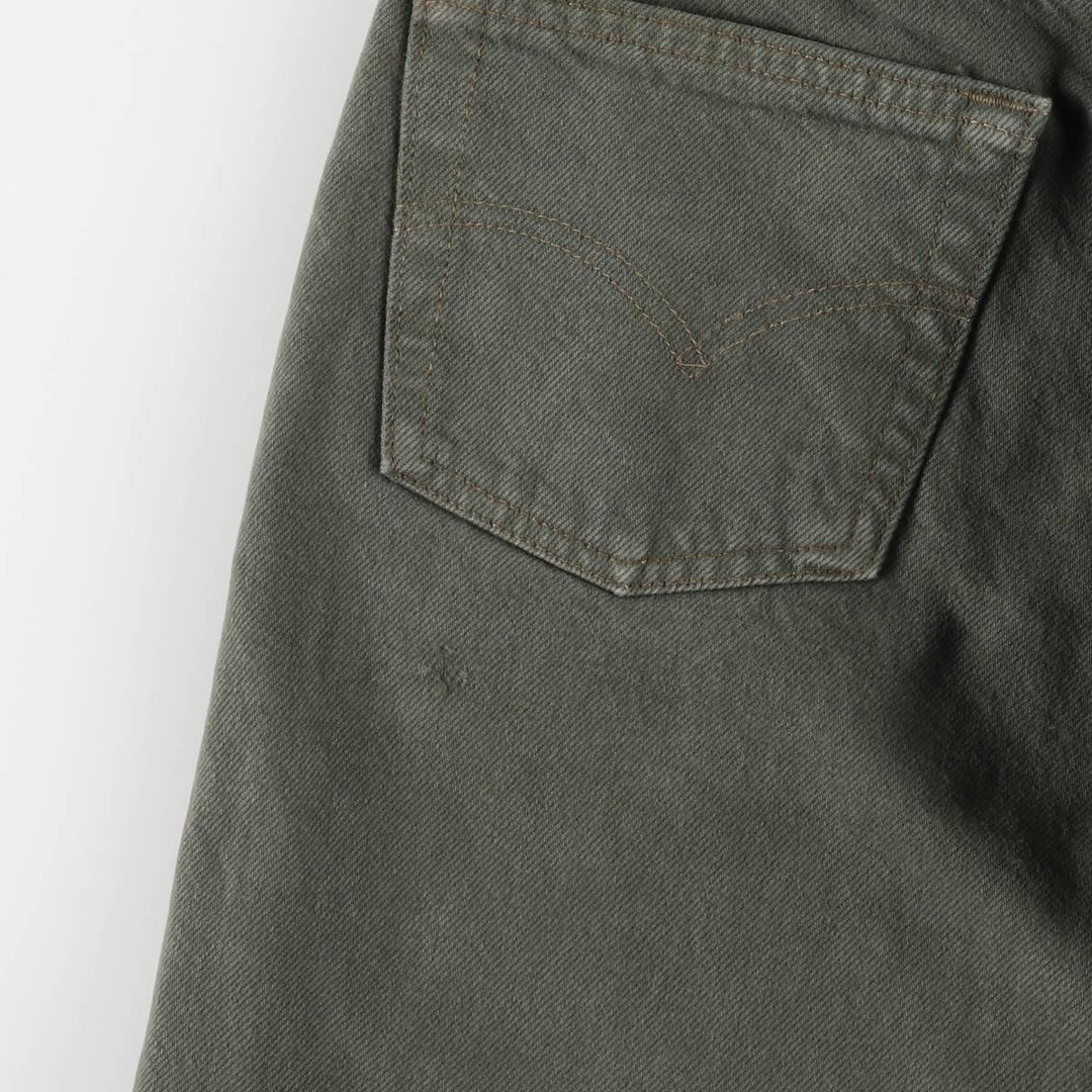 Vintage 1990'S Levi's 501-1629 Straight Denim Pants, Made in USA, Women's Size L (W28) cotton green type Vintage Second Hand