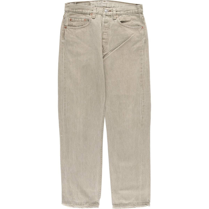 90'S Levi's 501-0642 Straight Denim Pants, Made in USA, Men's, Size W30, Vintage cotton gray type Vintage Second Hand
