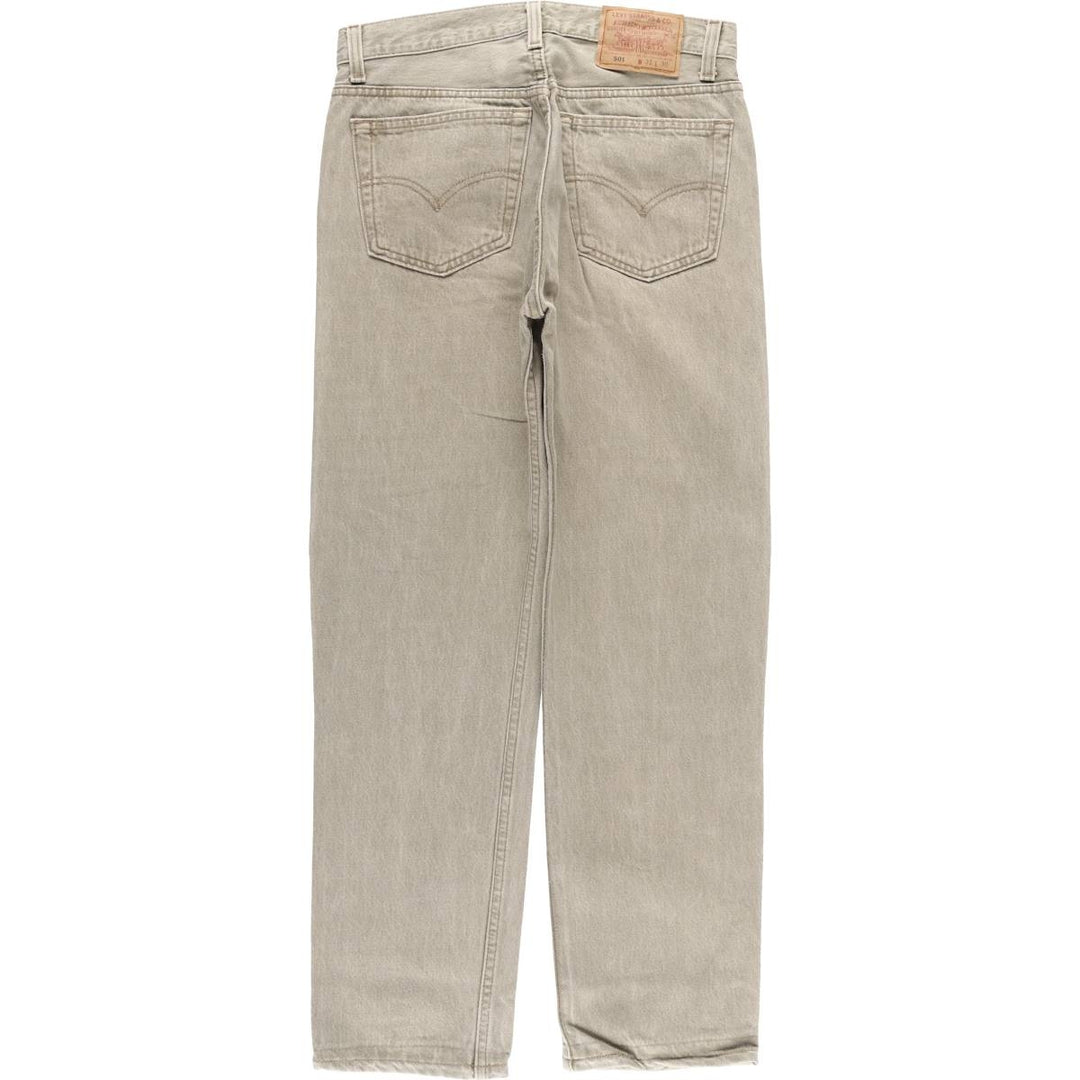 90'S Levi's 501-0642 Straight Denim Pants, Made in USA, Men's, Size W30, Vintage cotton gray type Vintage Second Hand