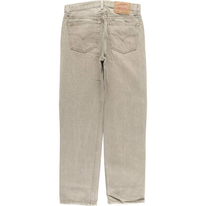 90'S Levi's 501-0642 Straight Denim Pants, Made in USA, Men's, Size W30, Vintage cotton gray type Vintage Second Hand