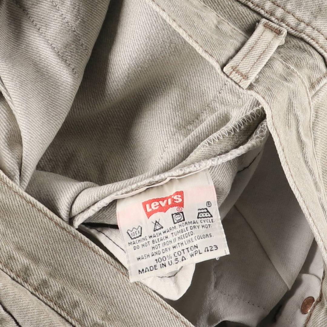 90'S Levi's 501-0642 Straight Denim Pants, Made in USA, Men's, Size W30, Vintage cotton gray type Vintage Second Hand