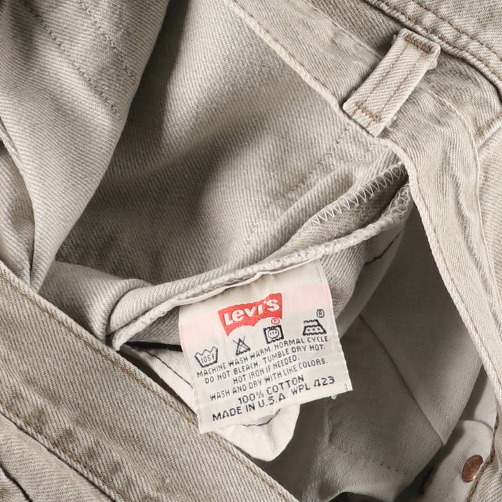 90'S Levi's 501-0642 Straight Denim Pants, Made in USA, Men's, Size W30, Vintage cotton gray type Vintage Second Hand