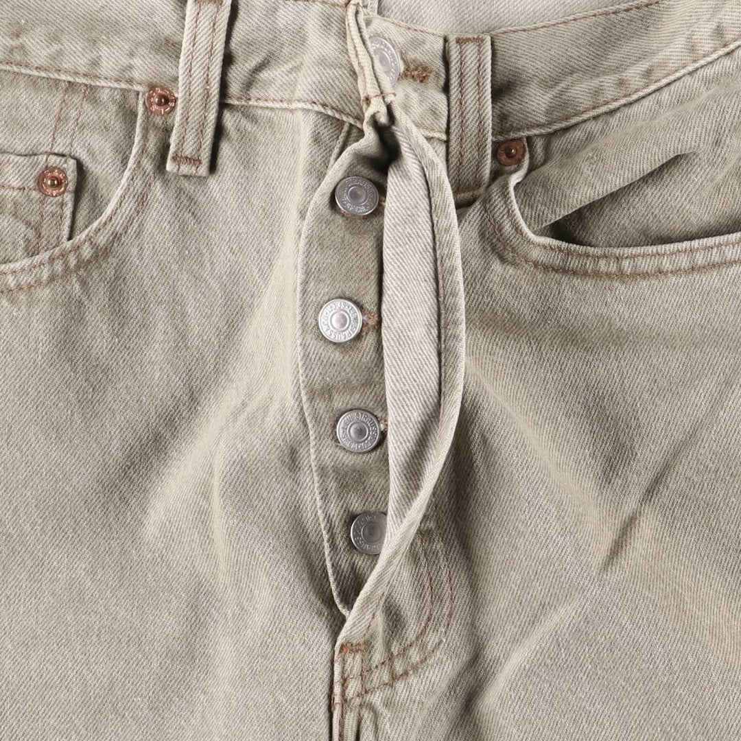 90'S Levi's 501-0642 Straight Denim Pants, Made in USA, Men's, Size W30, Vintage cotton gray type Vintage Second Hand