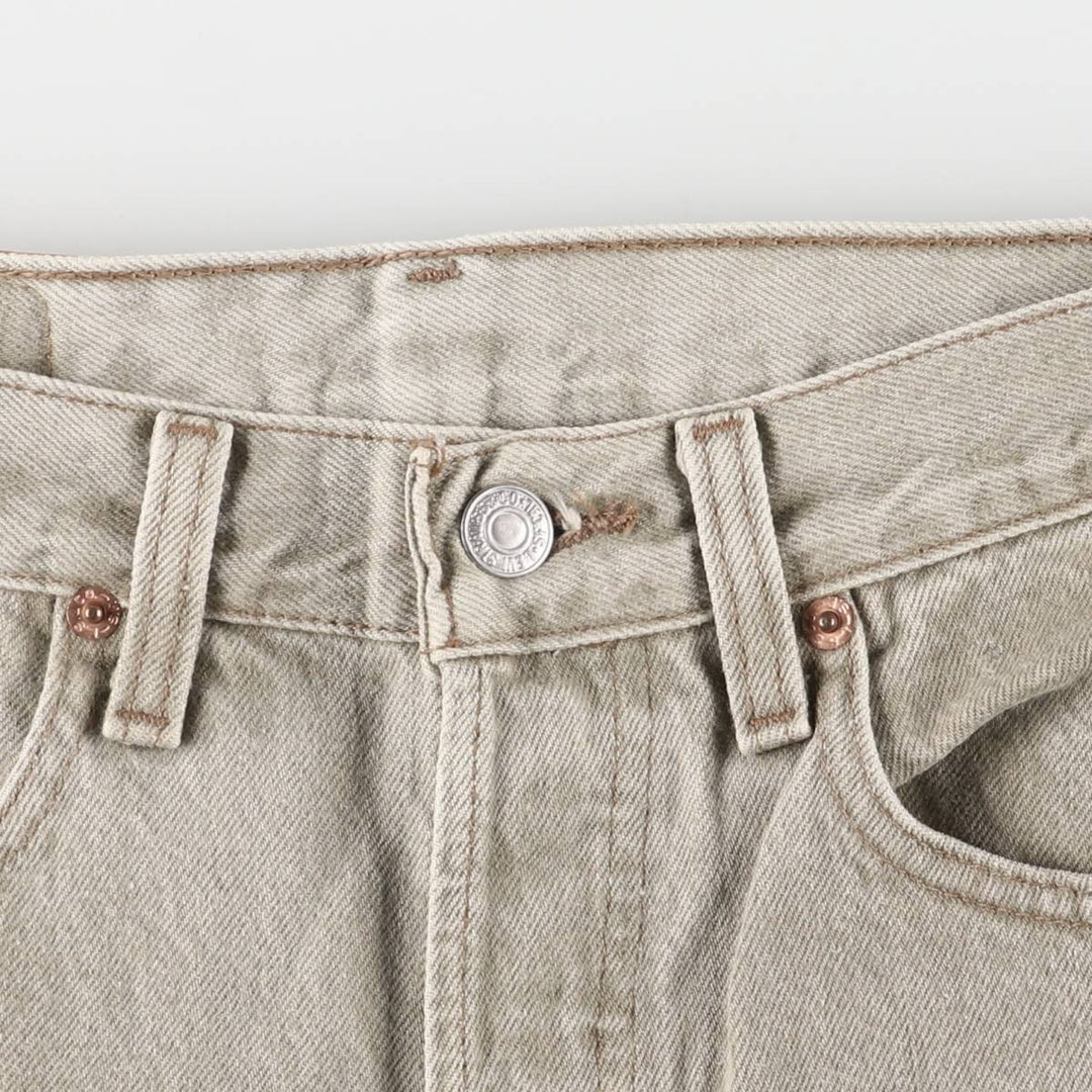 90'S Levi's 501-0642 Straight Denim Pants, Made in USA, Men's, Size W30, Vintage cotton gray type Vintage Second Hand
