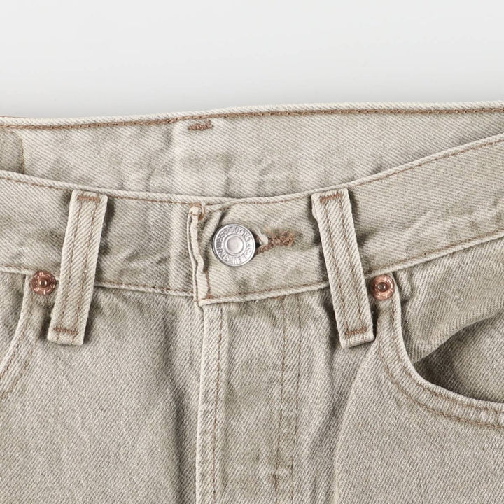 90'S Levi's 501-0642 Straight Denim Pants, Made in USA, Men's, Size W30, Vintage cotton gray type Vintage Second Hand