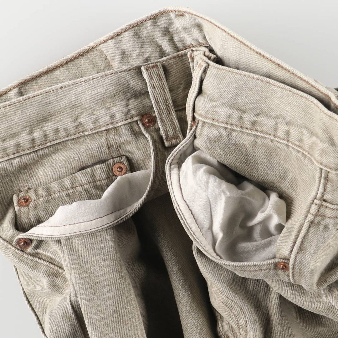 90'S Levi's 501-0642 Straight Denim Pants, Made in USA, Men's, Size W30, Vintage cotton gray type Vintage Second Hand