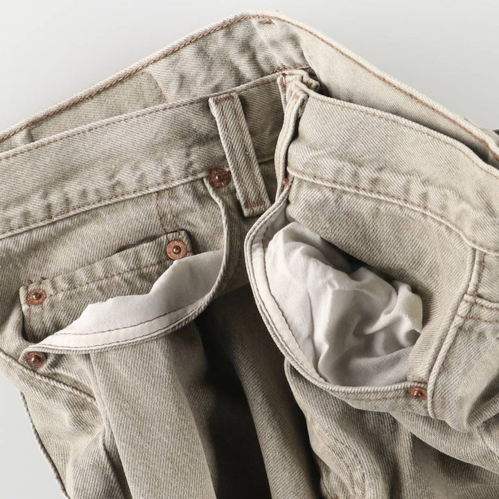 90'S Levi's 501-0642 Straight Denim Pants, Made in USA, Men's, Size W30, Vintage cotton gray type Vintage Second Hand
