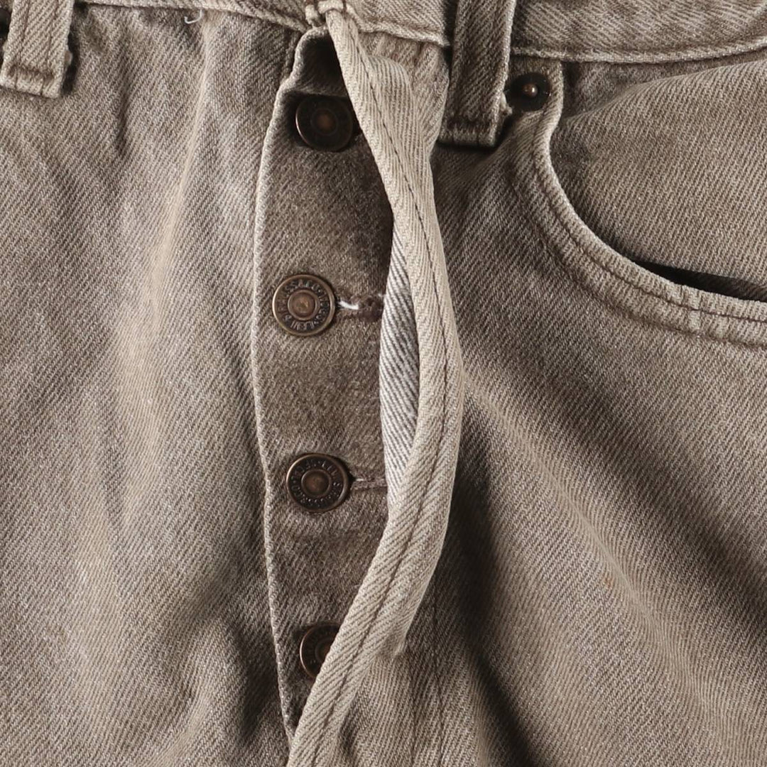 90'S Levi's 501-0642 yarn-dyed straight-leg denim pants, made in the USA, men's size W31, vintage cotton gray type Vintage Second Hand