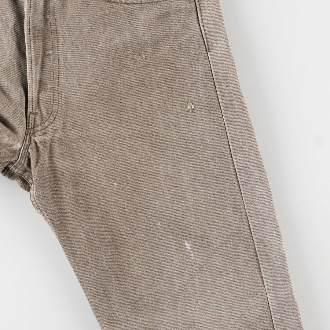 90'S Levi's 501-0642 yarn-dyed straight-leg denim pants, made in the USA, men's size W31, vintage cotton gray type Vintage Second Hand