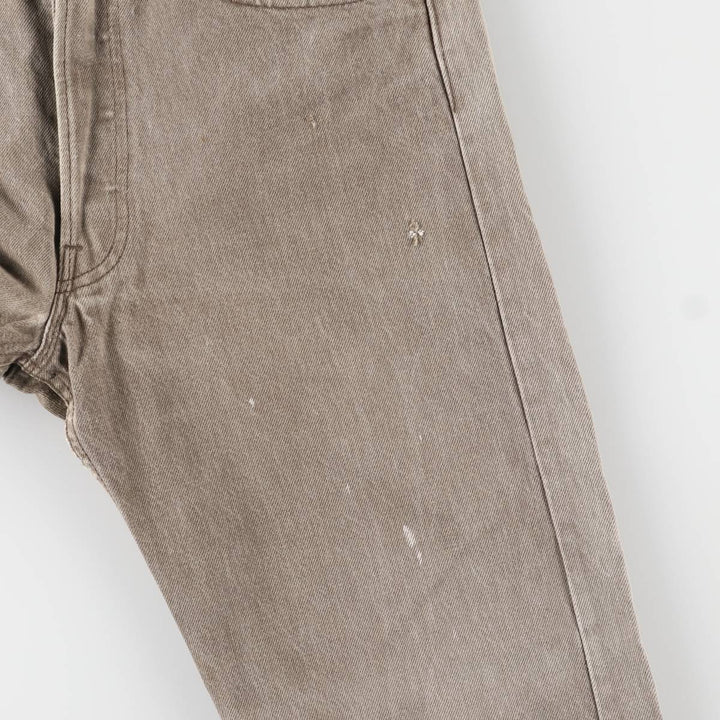 90'S Levi's 501-0642 yarn-dyed straight-leg denim pants, made in the USA, men's size W31, vintage cotton gray type Vintage Second Hand
