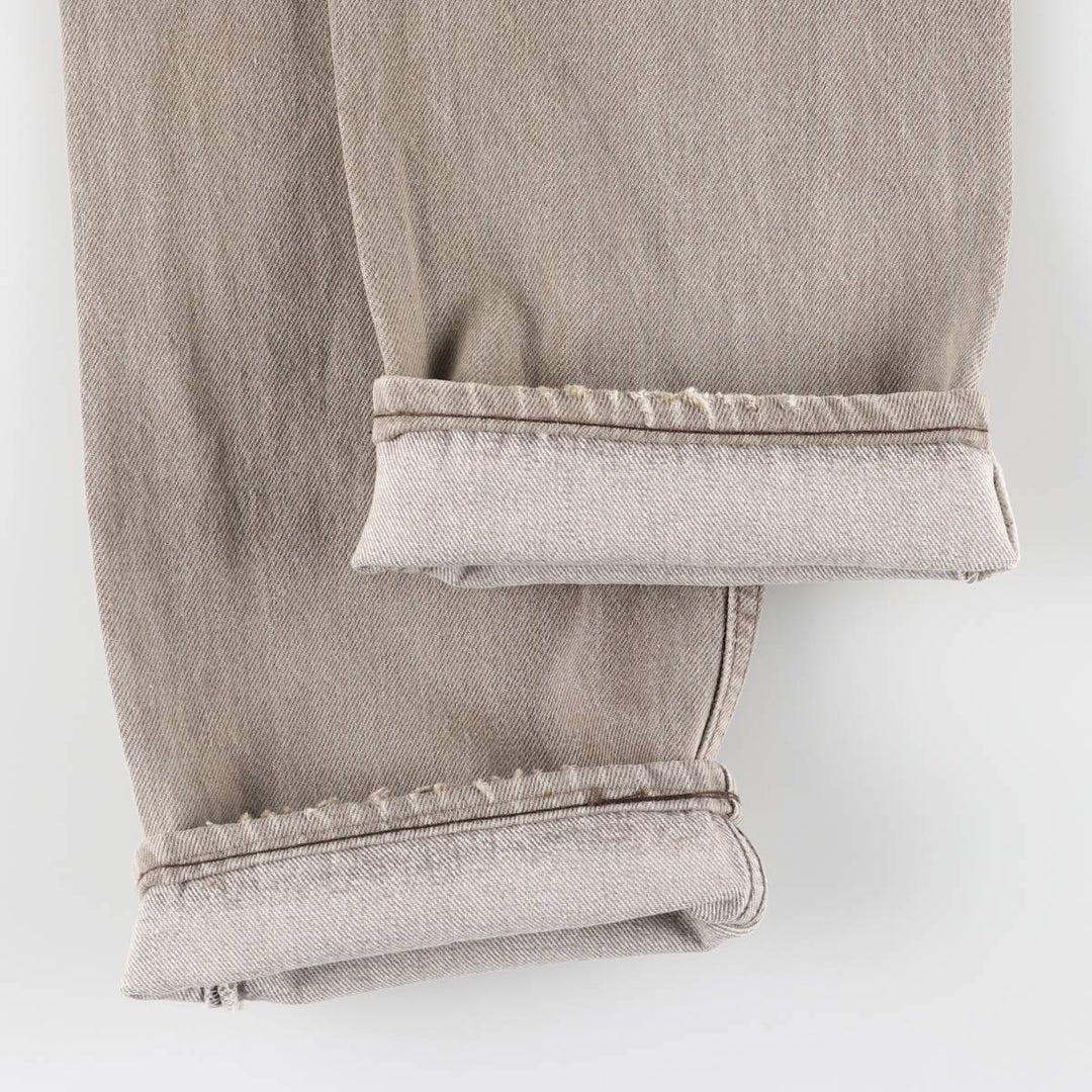 90'S Levi's 501-0642 yarn-dyed straight-leg denim pants, made in the USA, men's size W31, vintage cotton gray type Vintage Second Hand