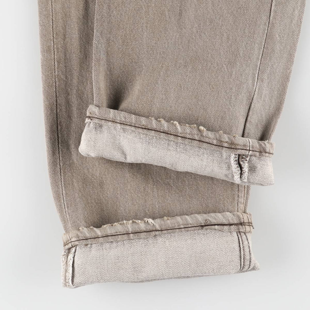 90'S Levi's 501-0642 yarn-dyed straight-leg denim pants, made in the USA, men's size W31, vintage cotton gray type Vintage Second Hand