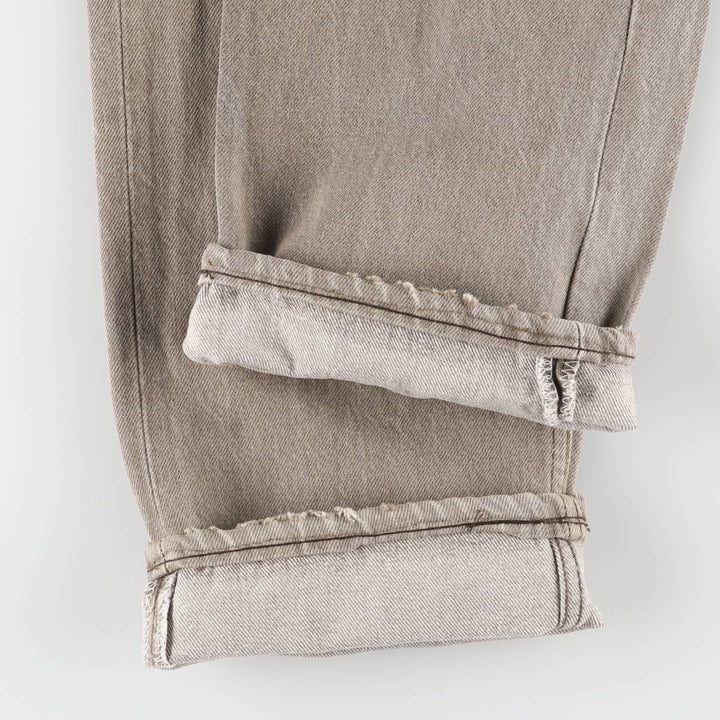 90'S Levi's 501-0642 yarn-dyed straight-leg denim pants, made in the USA, men's size W31, vintage cotton gray type Vintage Second Hand