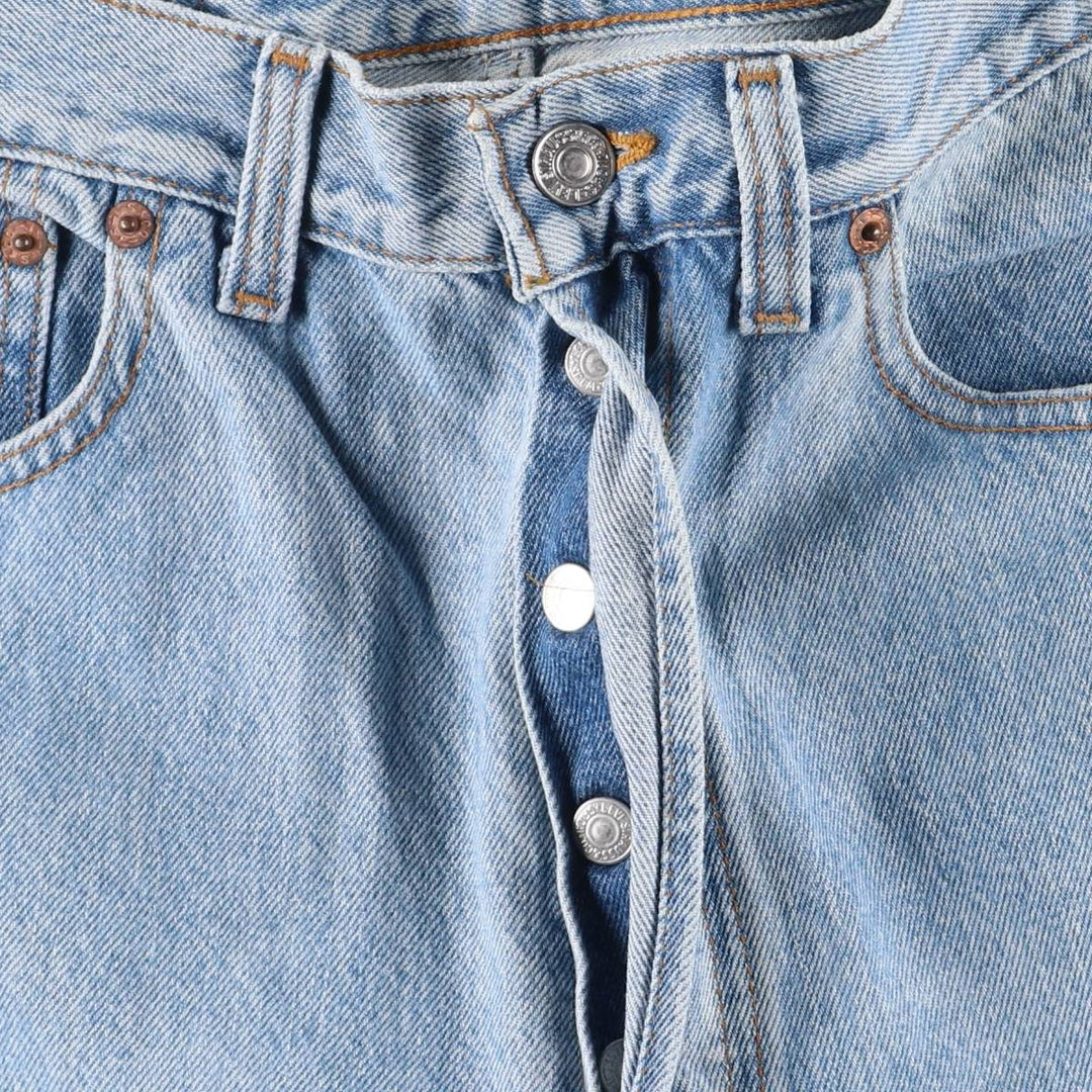 90'S Levi's 00501-0191 Straight Denim Pants, Made in USA, Men's, Size W33, Vintage cotton blue type Vintage Second Hand