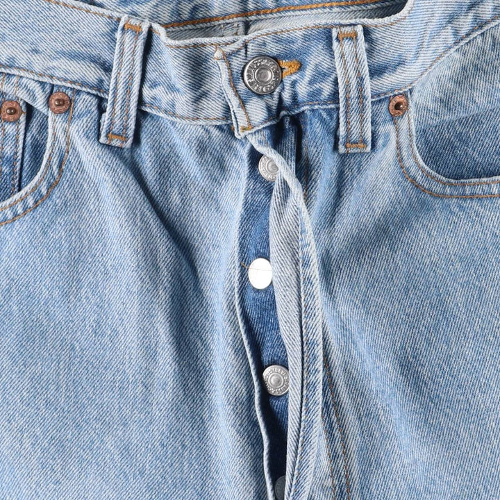 90'S Levi's 00501-0191 Straight Denim Pants, Made in USA, Men's, Size W33, Vintage cotton blue type Vintage Second Hand