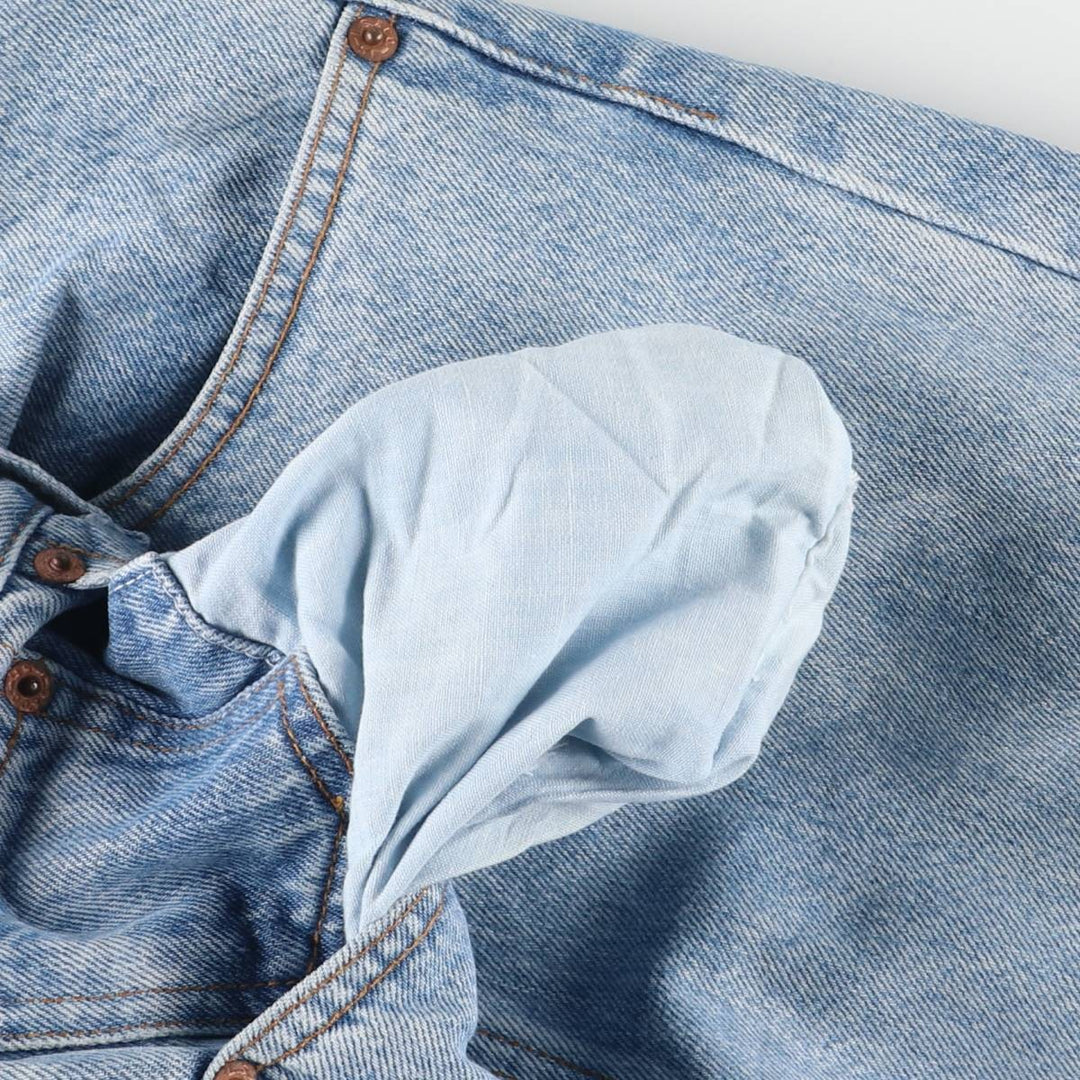 90'S Levi's 00501-0191 Straight Denim Pants, Made in USA, Men's, Size W33, Vintage cotton blue type Vintage Second Hand