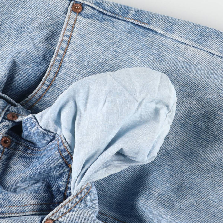 90'S Levi's 00501-0191 Straight Denim Pants, Made in USA, Men's, Size W33, Vintage cotton blue type Vintage Second Hand